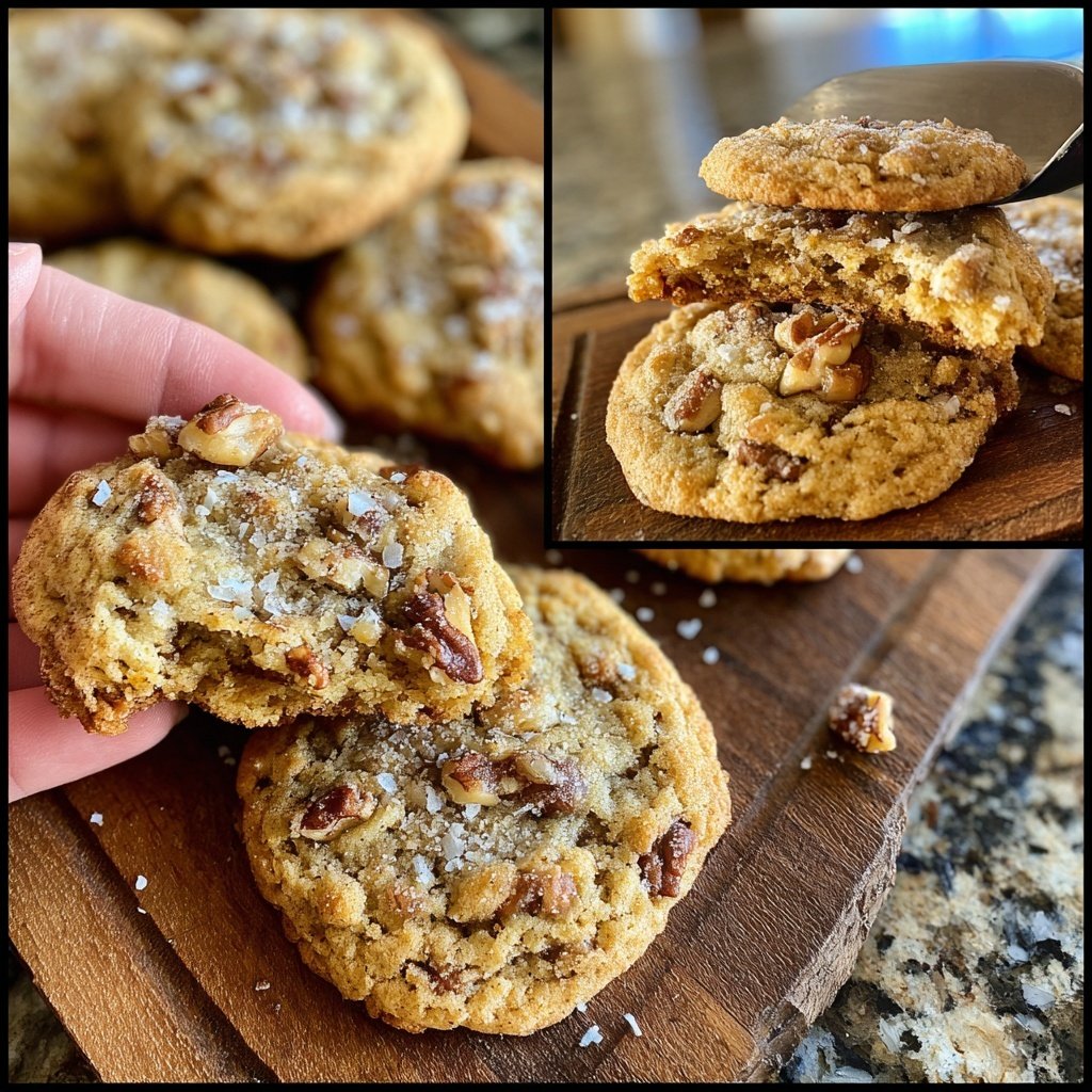 Cinnamon Walnut Oatmeal Cookies