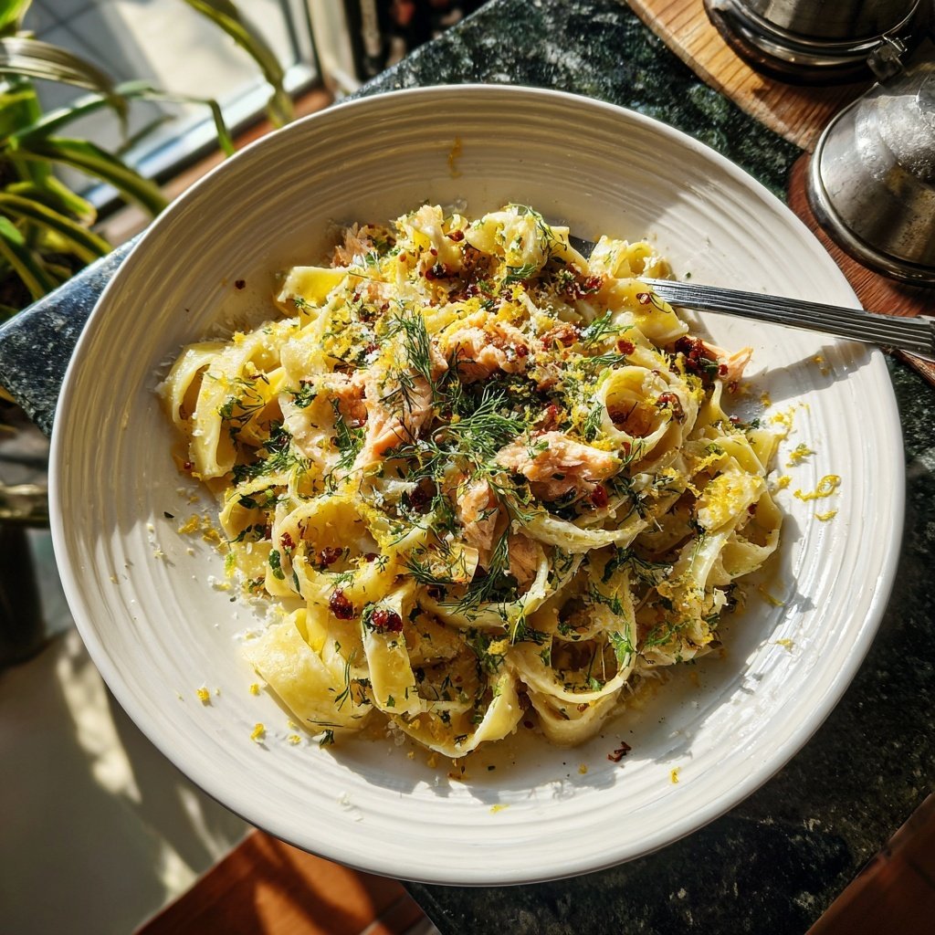 Salmon and Fennel Pasta Dish