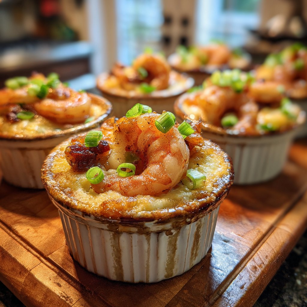 Savory Shrimp and Grits Cups