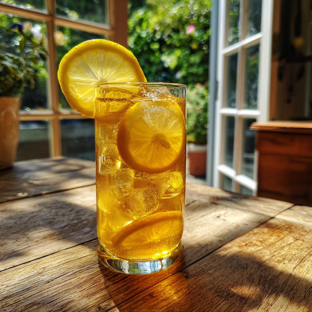 Lemon Honey Iced Green Tea